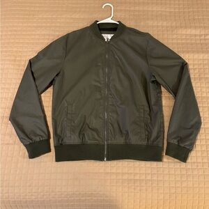 American Vintage Green Bomber Jacket Classic Style